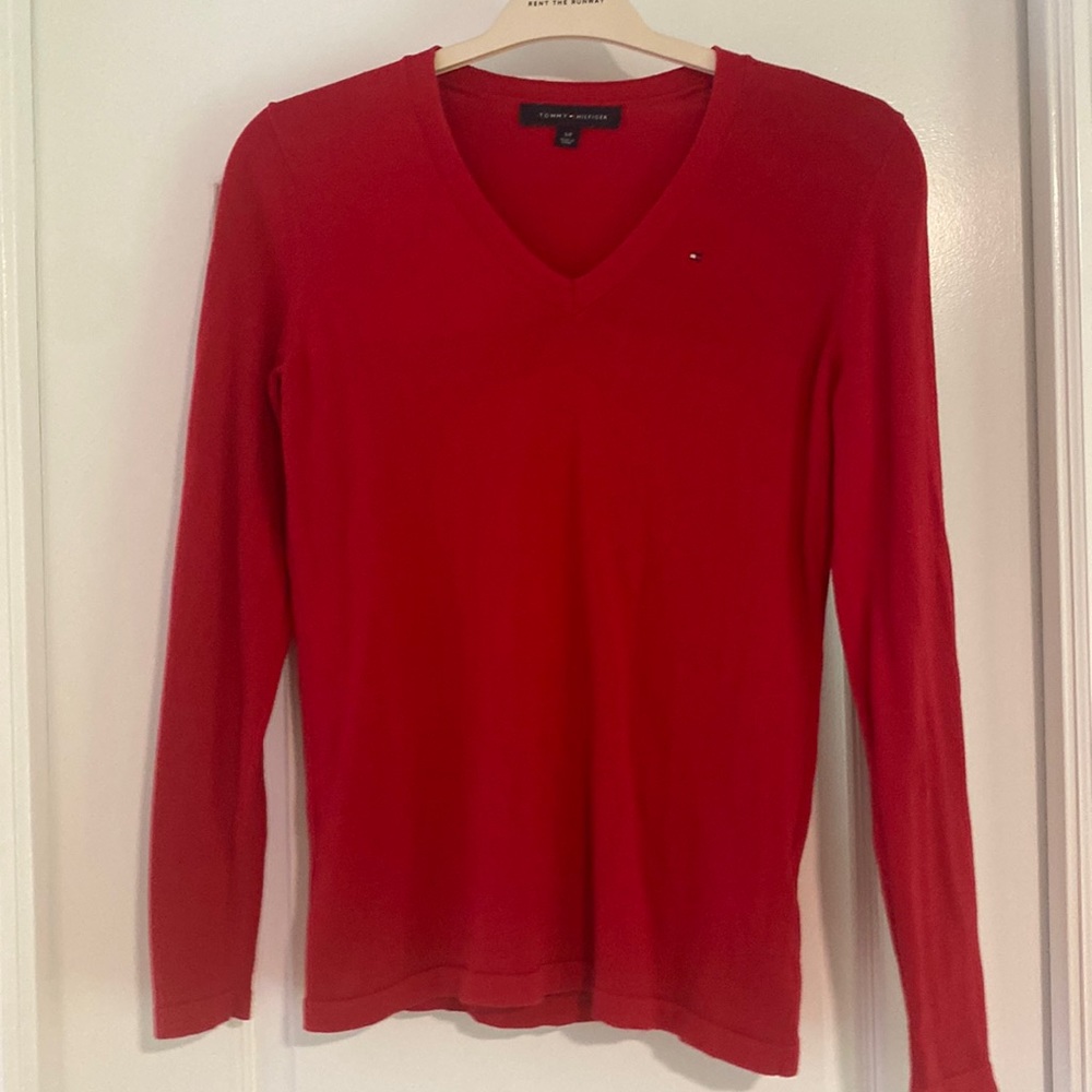 Red Tommy Hilfiger Sweater
